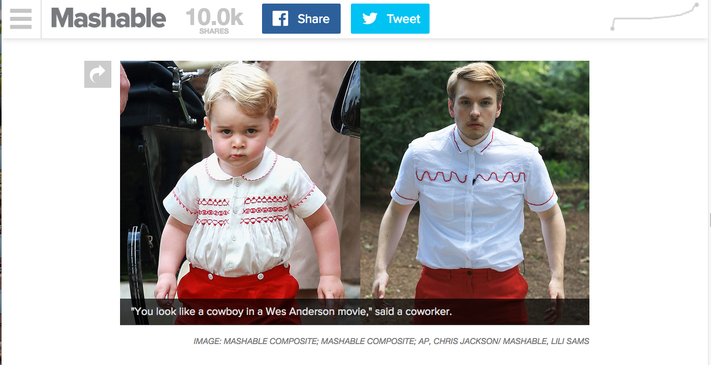 A 23 anni per una settimana nei “panni” del Principe George A 23 anni per una settimana nei “panni” del Principe George