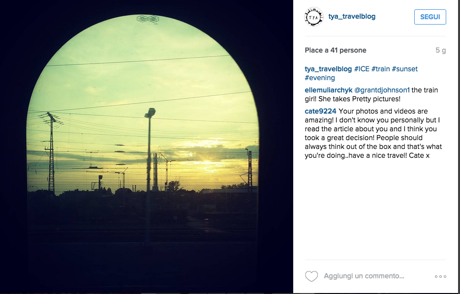 Leonie Müller, la ragazza che vive sul treno Leonie Müller, la ragazza che vive sul treno