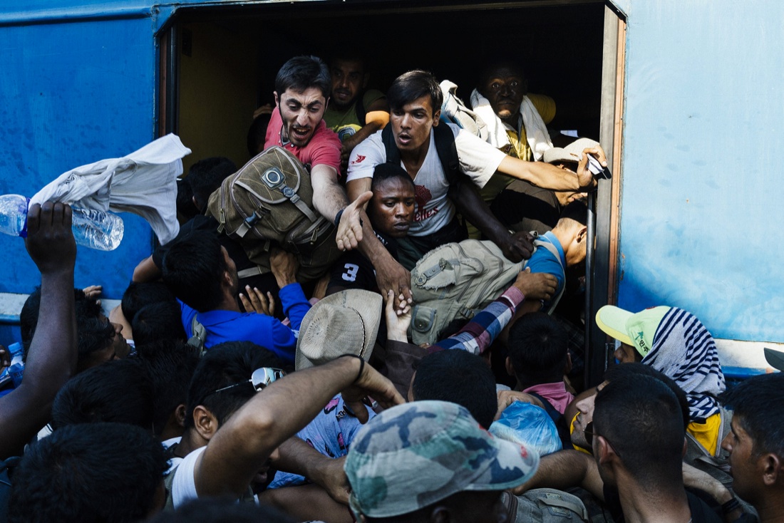 Immigrati, scontri con la polizia al confine tra Macedonia e Grecia Immigrati, scontri con la polizia al confine tra Macedonia e Grecia