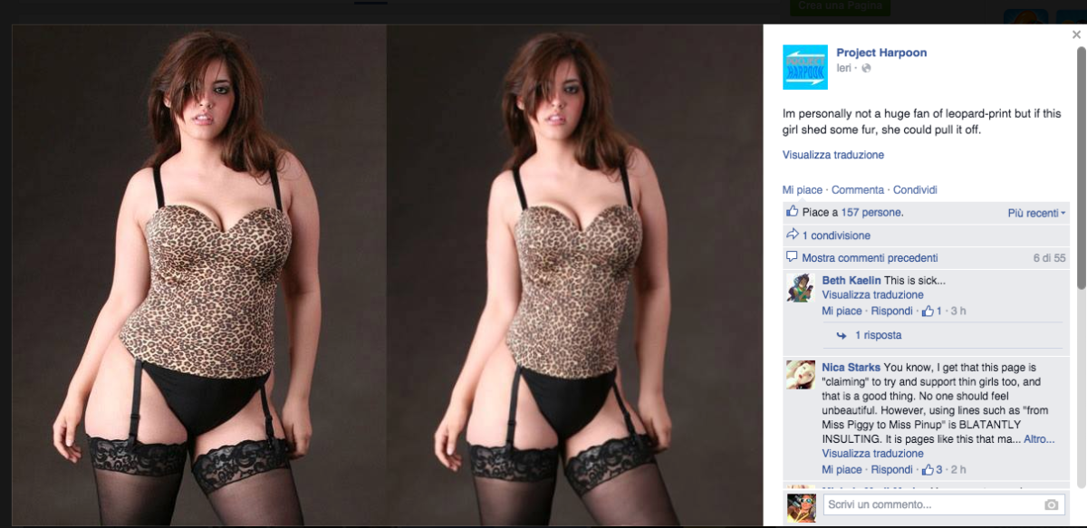 Galleria foto 'Project Harpoon, il ritocco con photoshop e l’inno alla magrezza' - foto 2