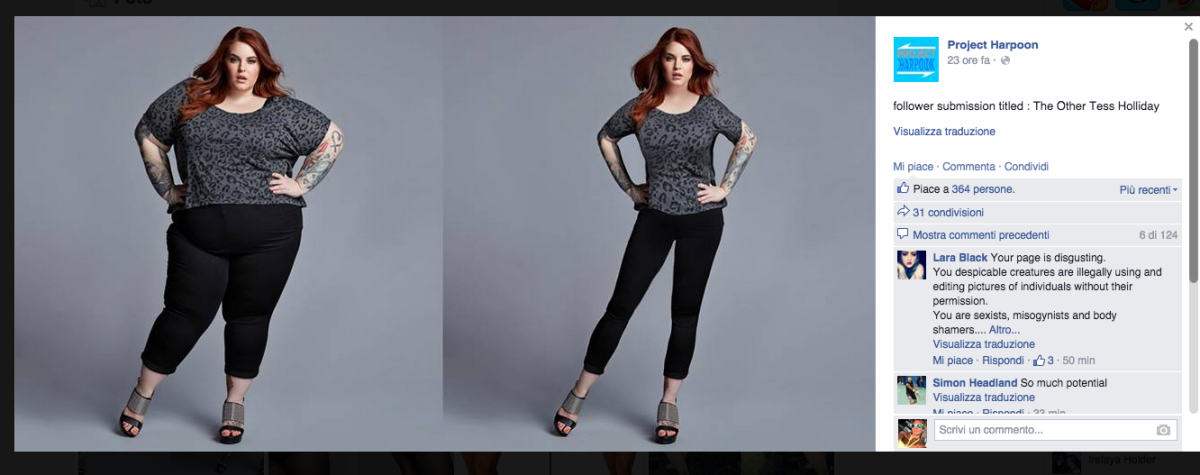 Galleria foto 'Project Harpoon, il ritocco con photoshop e l’inno alla magrezza' - foto 4