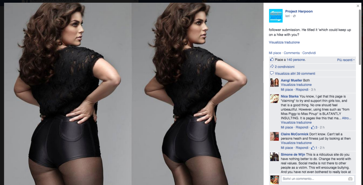 Galleria foto 'Project Harpoon, il ritocco con photoshop e l’inno alla magrezza' - foto 5