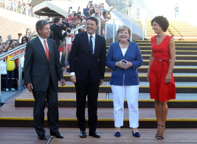 Angela Merkel visita Expo