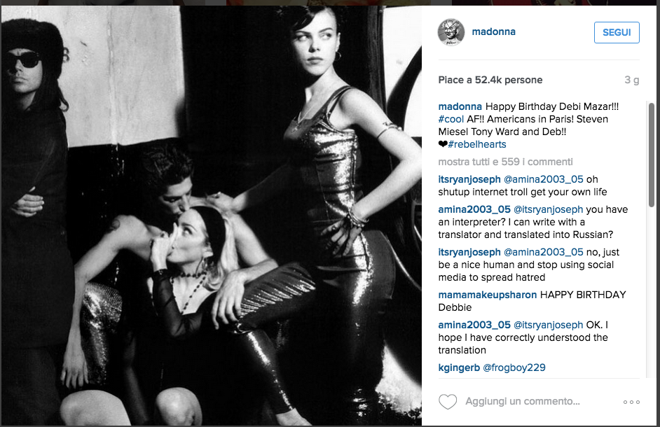 Madonna “Gipsy Queen” per il suo compleanno Madonna “Gipsy Queen” per il suo compleanno