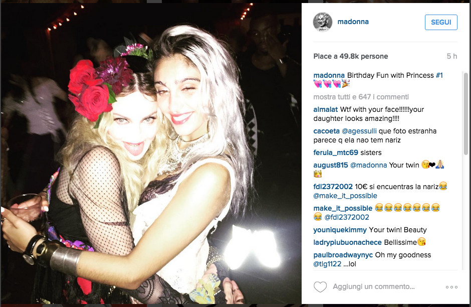 Madonna “Gipsy Queen” per il suo compleanno
