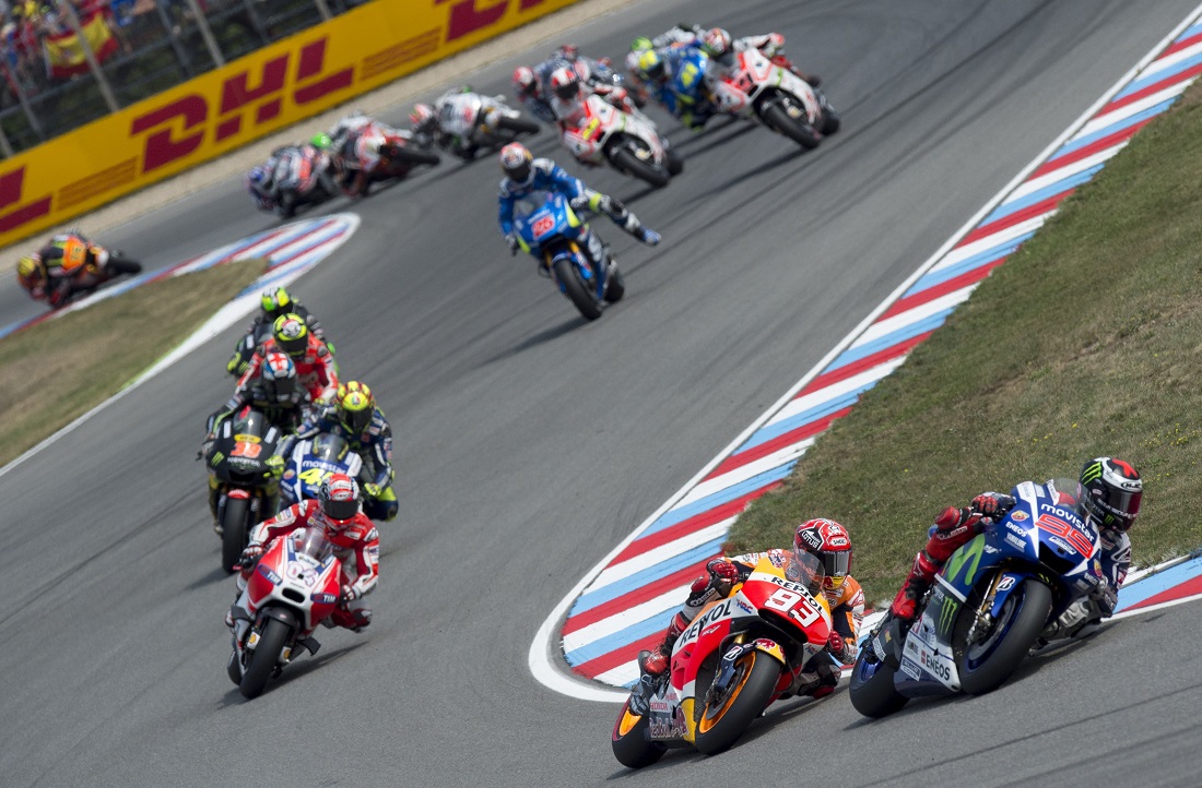 Gp Rep. Ceca: stravince Lorenzo, Rossi sul podio. Aggancio in vetta