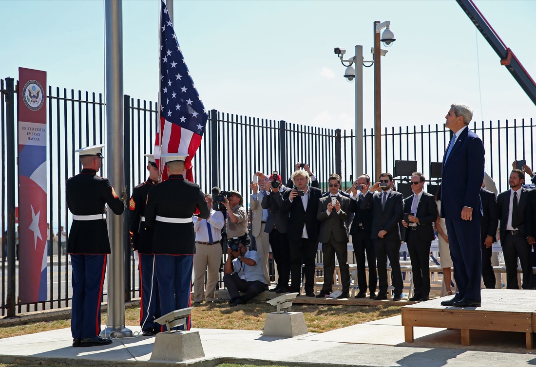 Cuba, riapre l’ambasciata Usa. John Kerry a l’Avana – Foto