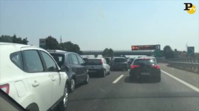 Incidente autostrada A1: coda a Fiorenzuola – video