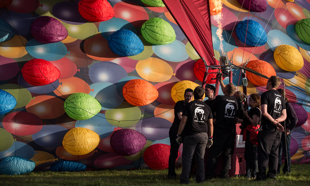 I colori delle mongolfiere nei cieli di Bristol