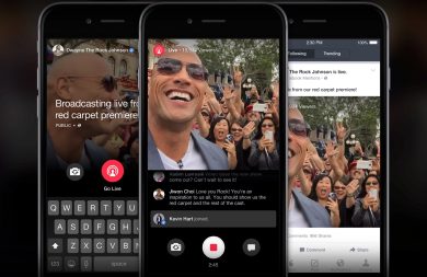 Facebook lancia “Trasmetti in diretta” su Mentions