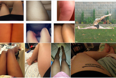 Selfie, il nuovo trend: in mostra smagliature e cellulite