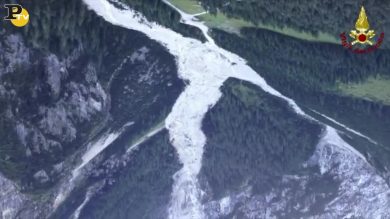 Cadore: la frana vista dall’alto