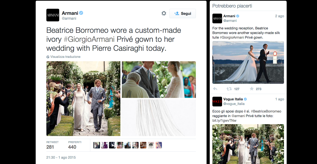 Pierre e Beatrice Casiraghi: le foto del matrimonio religioso