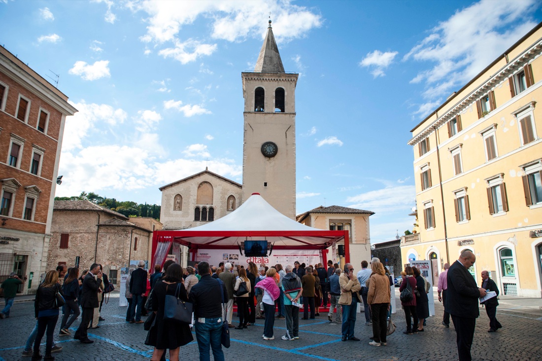 Il sindaco di Spoleto inaugura la tappa del tour in Umbria Il sindaco di Spoleto inaugura la tappa del tour in Umbria