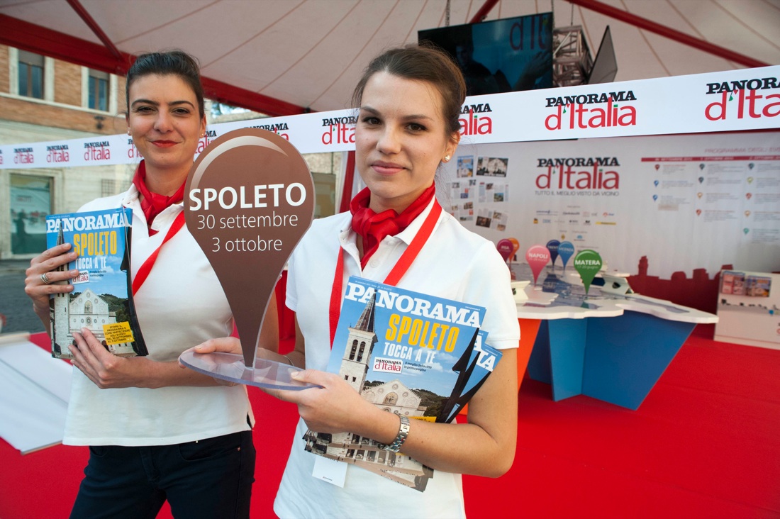 Il sindaco di Spoleto inaugura la tappa del tour in Umbria Il sindaco di Spoleto inaugura la tappa del tour in Umbria