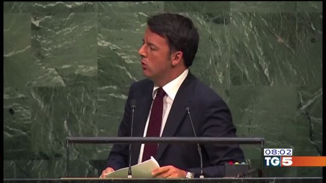 Renzi all’Onu: “L’Italia protagonista in Libia” Renzi all’Onu: “L’Italia protagonista in Libia”