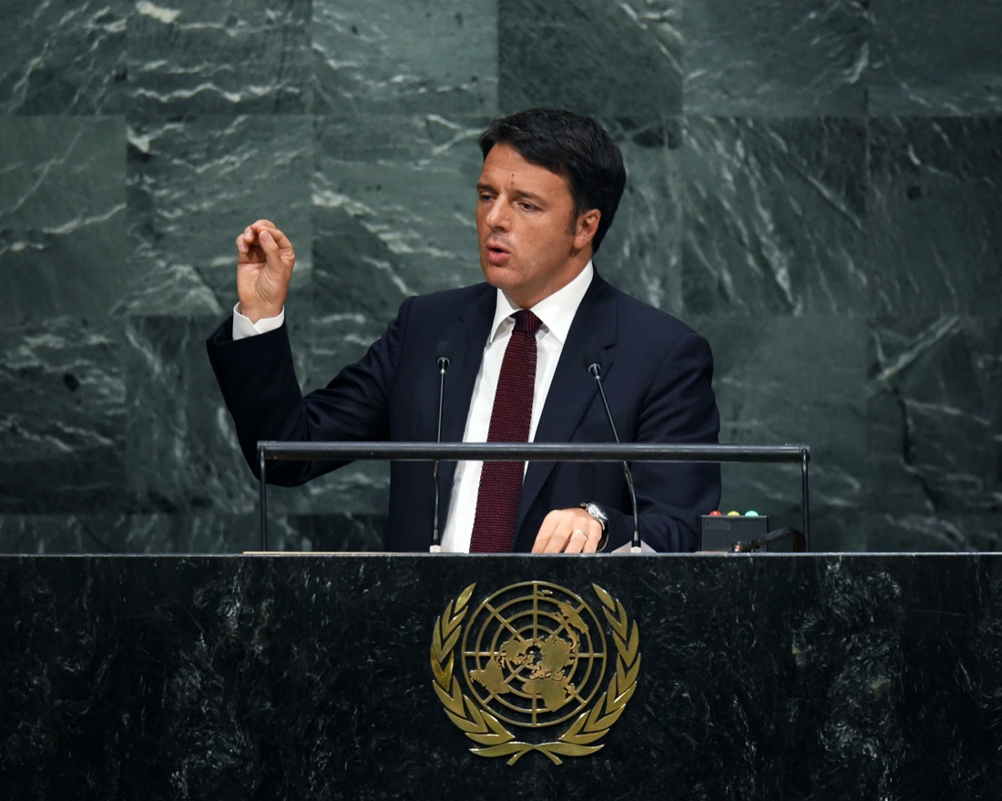 Renzi all’Onu: “Italia pronta a intervenire in Libia Renzi all’Onu: “Italia pronta a intervenire in Libia