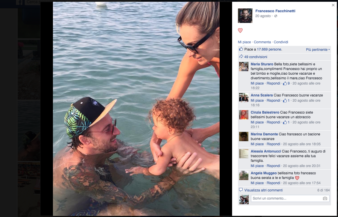 Francesco Facchinetti: terzo figlio in arrivo Francesco Facchinetti: terzo figlio in arrivo