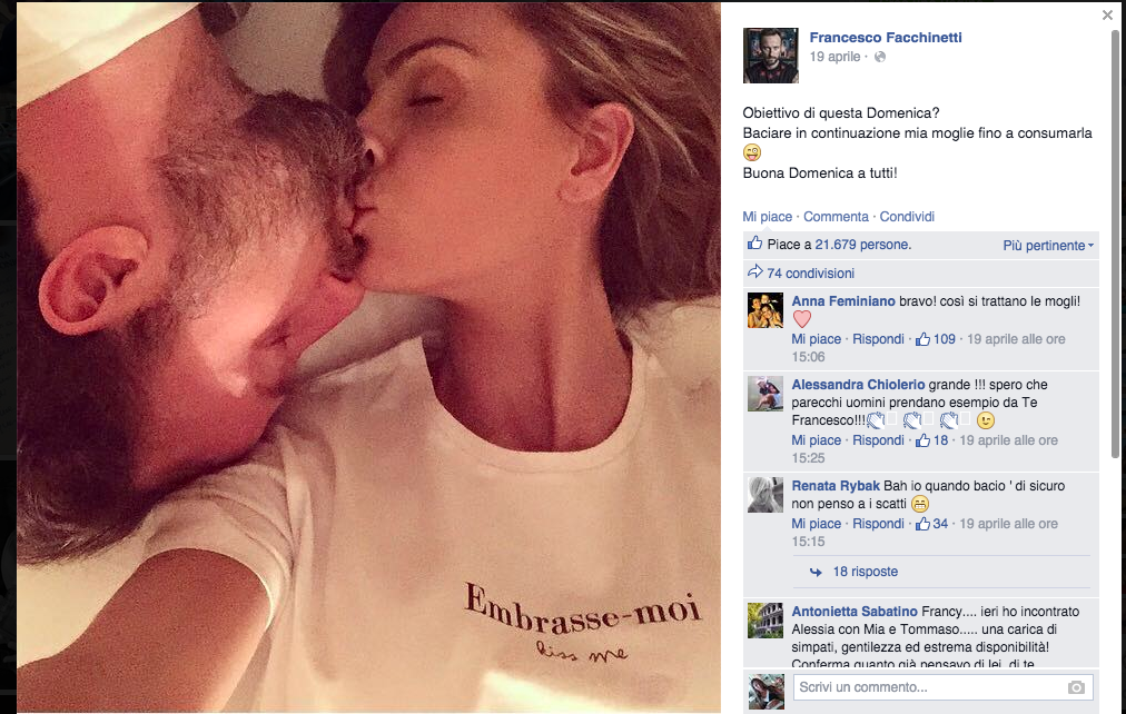 Francesco Facchinetti: terzo figlio in arrivo Francesco Facchinetti: terzo figlio in arrivo