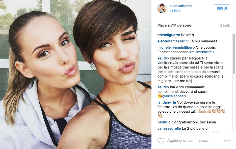 Alice Sabatini, miss social network