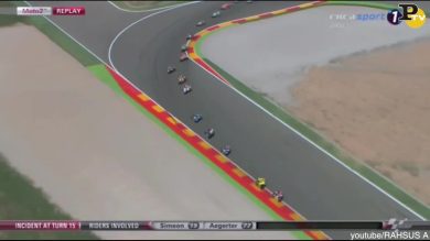 Moto 2, Aragon: l’incidente ad Aegerter – video