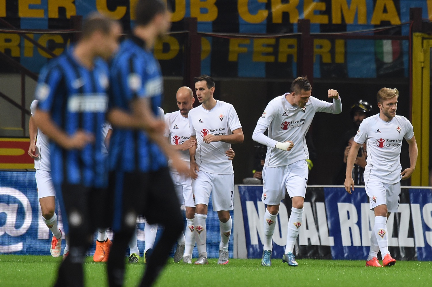 Inter – Fiorentina 1-4, tripletta di Kalinic e viola in vetta
