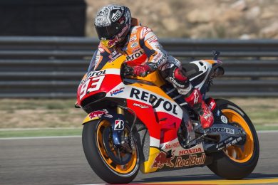 Gp Aragona, qualifiche: pole Marquez, Lorenzo 2°, Rossi 6°
