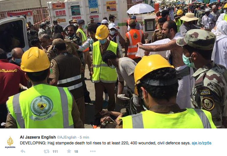 Tragedia alla Mecca: 717 morti, 863 feriti – Foto e video