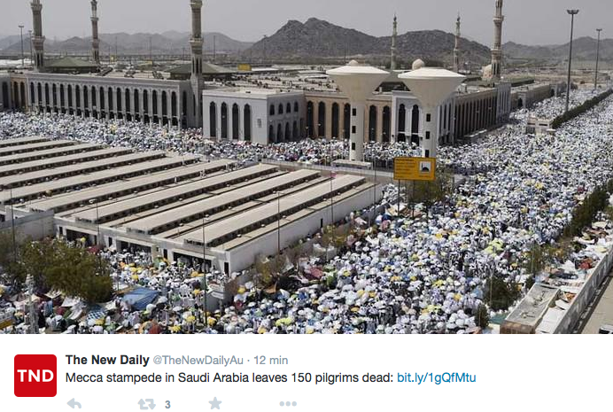 Lo stupidario online sulla tragedia della Mecca