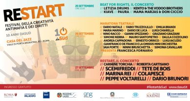 Restart Festival a Roma: sei giorni di musica, teatro, mostre e street art