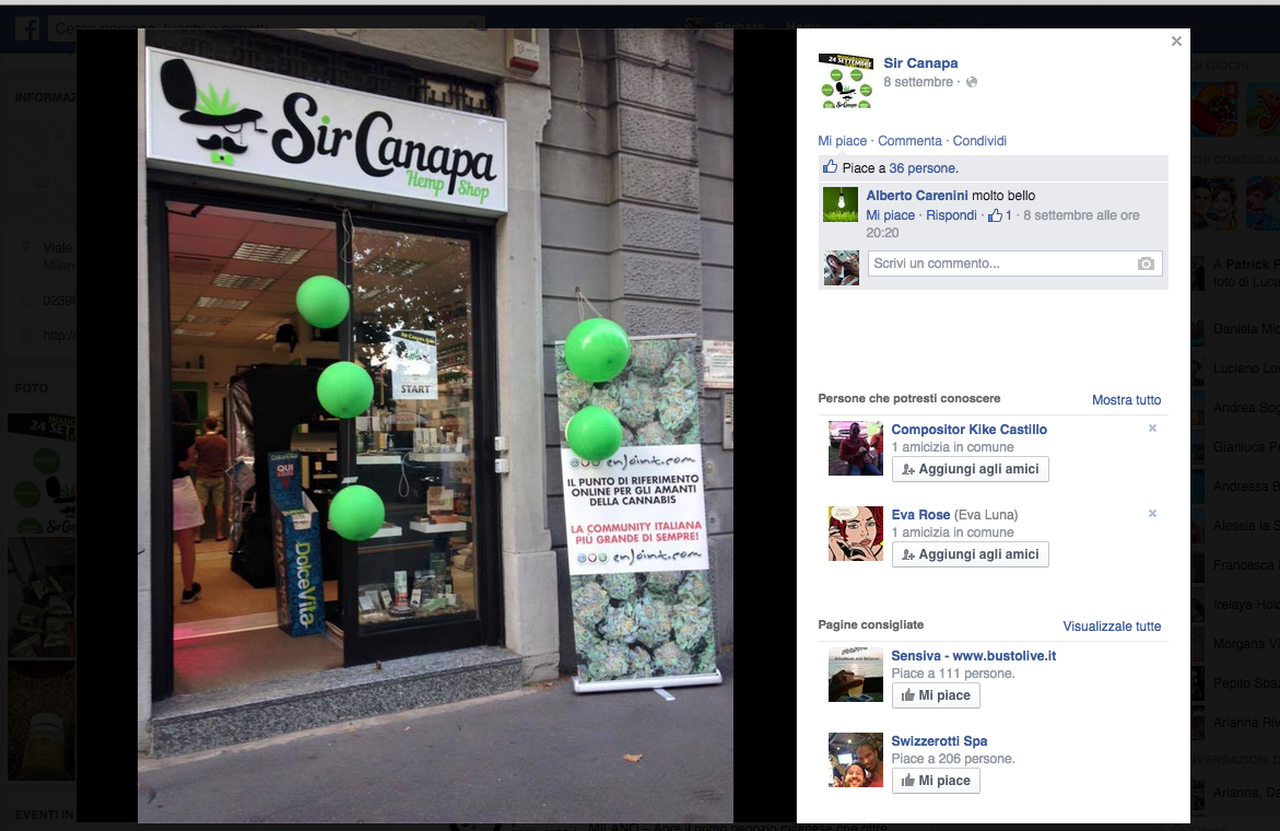 Sir Canapa, a Milano il primo negozio che celebra la cannabis Sir Canapa, a Milano il primo negozio che celebra la cannabis