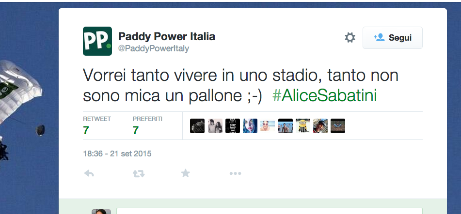 Alice Sabatini, il web non perdona il suo #vorrei Alice Sabatini, il web non perdona il suo #vorrei