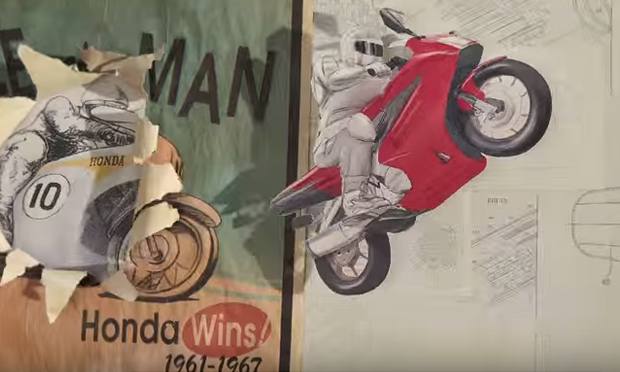 Lo spot di Honda fatto con la carta