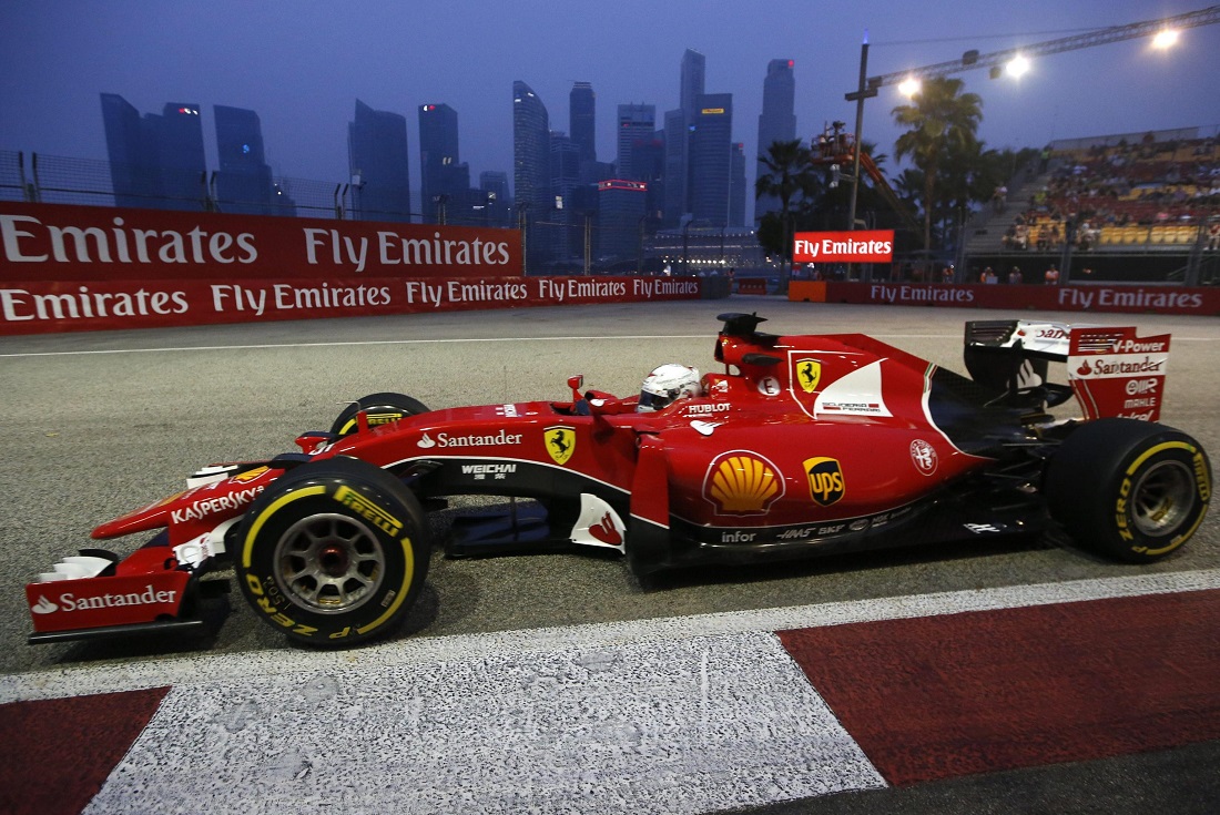Gp Singapore, qualifiche: pole Ferrari con Vettel, Mercedes lontana