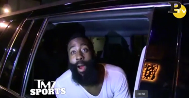 Il campione Nba James Harden ubriaco fuori da una discoteca