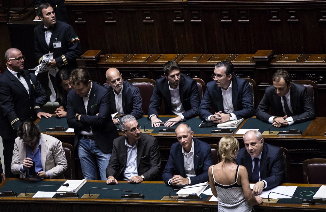 Esodati: la Lega occupa i banchi del Governo