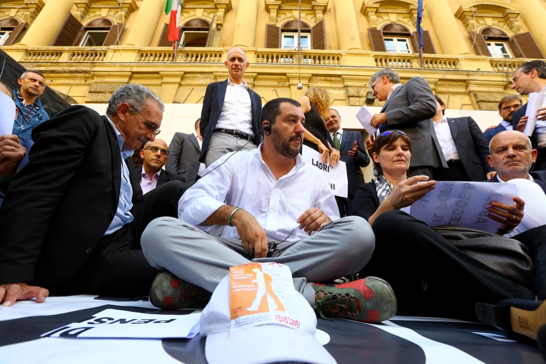 Esodati: la Lega occupa i banchi del Governo