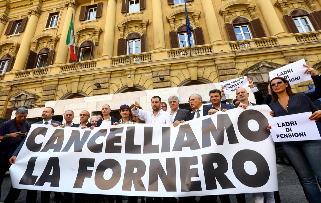 Esodati: la Lega occupa i banchi del Governo