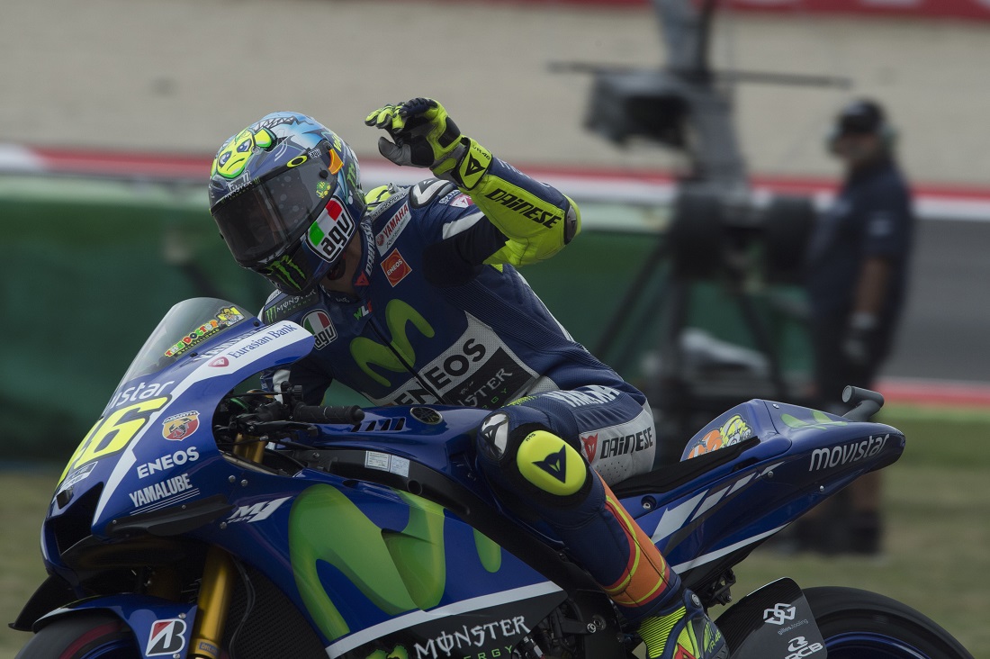 Gp San Marino: Rossi batte Lorenzo, la fortuna c’entra poco