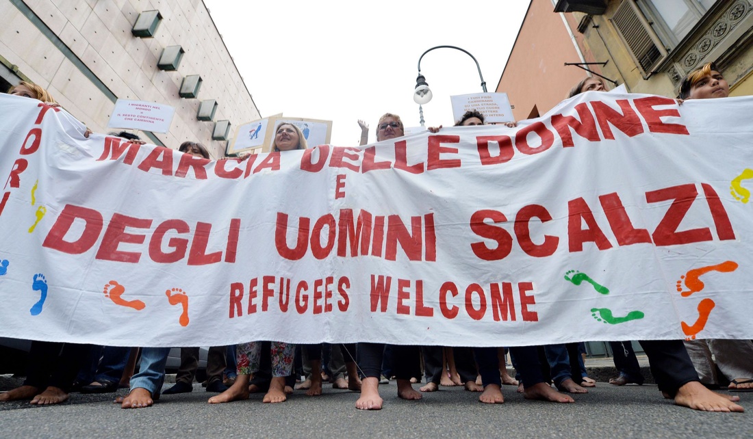 Marcia degli Uomini Scalzi: le foto Marcia degli Uomini Scalzi: le foto