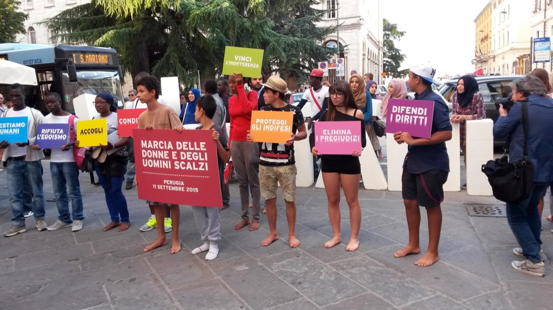 Marcia degli Uomini Scalzi: le foto Marcia degli Uomini Scalzi: le foto