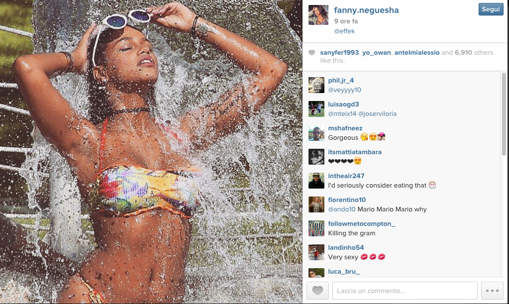 Fanny Neguesha e Lewis Hamilton, flirt in vista? Fanny Neguesha e Lewis Hamilton, flirt in vista?