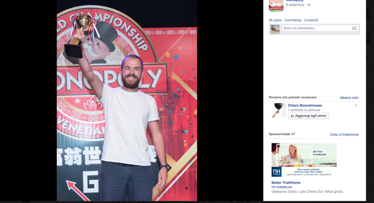 Galleria foto 'Un italiano vince il campionato mondiale di Monopoly' - foto 3