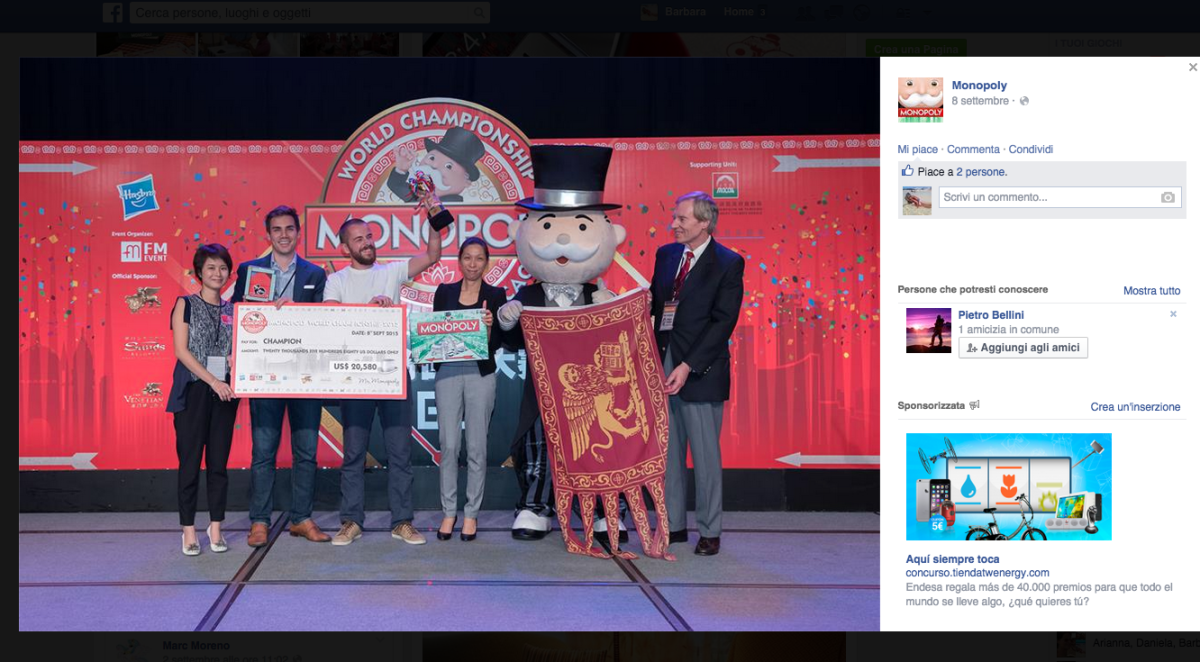 Galleria foto 'Un italiano vince il campionato mondiale di Monopoly' - foto 4