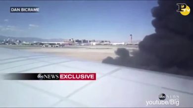 Motore in fiamme: il video “dentro” l’aereo