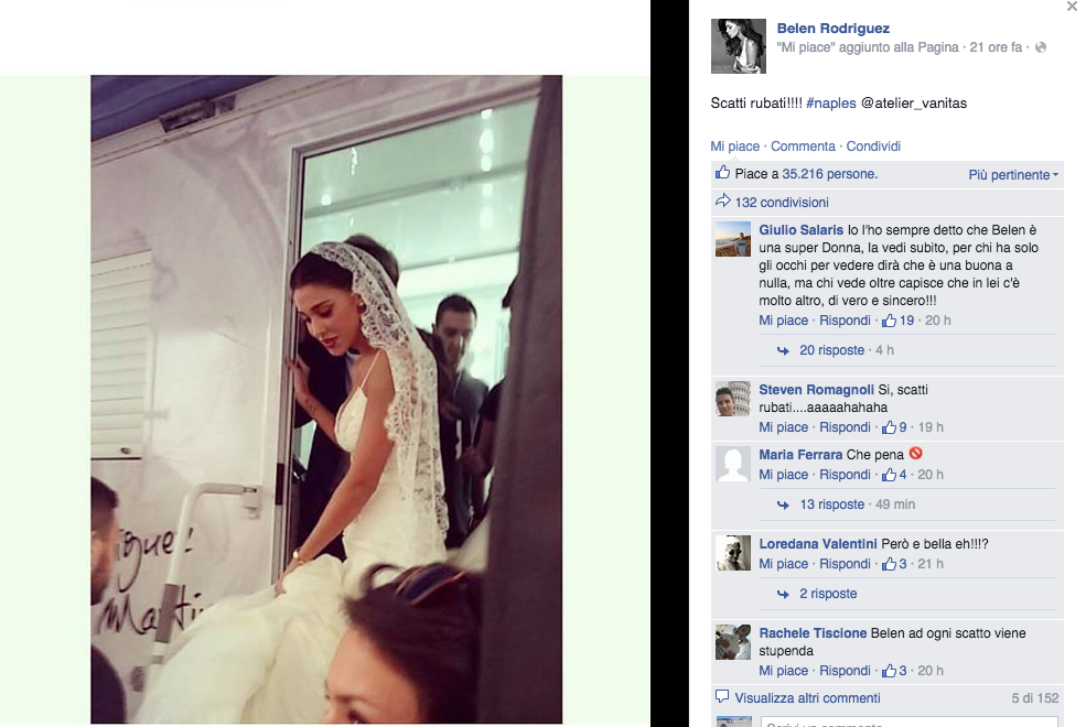 Con Belén a Napoli lo shooting diventa un evento Con Belén a Napoli lo shooting diventa un evento