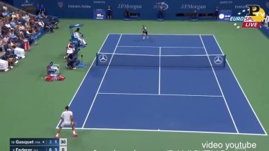 Us Open: la smorzata di Federer a Gasquet