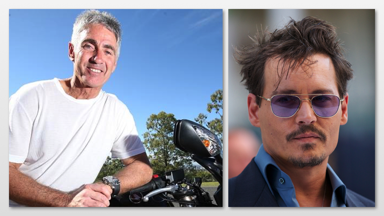 Brad Pitt e Johnny Depp, motociclisti sul grande schermo Brad Pitt e Johnny Depp, motociclisti sul grande schermo