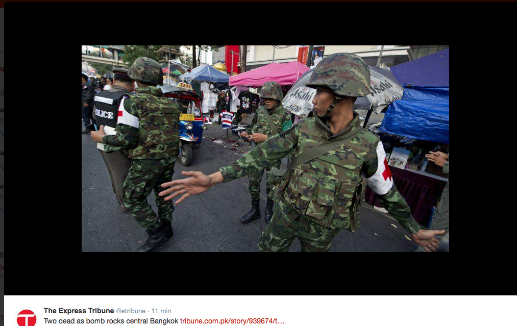 Pista separatista per la strage di Bangkok