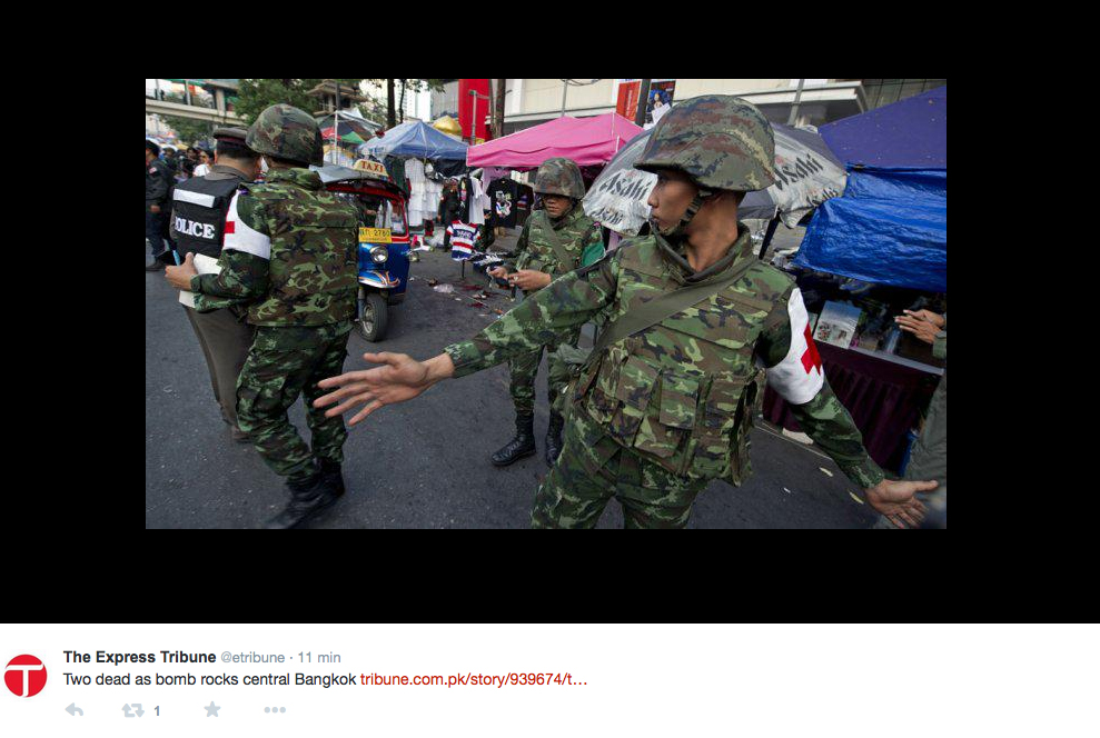 Pista separatista per la strage di Bangkok